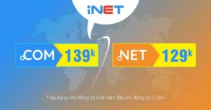 inet giảm giá sập sàn tên miền .com