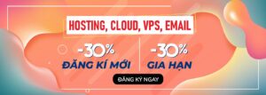 Vinahost khuyến mãi giảm 30%